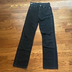 AEROPOSTLE black baggy ripped jeans